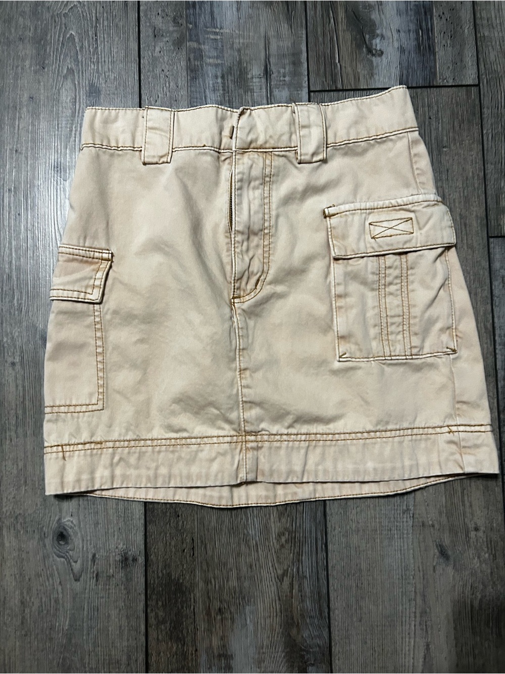 Urban Outfitters Beige Cargo Mini Skirt y2k